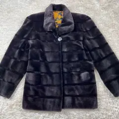 希少デザイン✨サガミンク ファーコート シェアードミンク 総柄 裾フレア 2025年最新】シェアードミンクの人気アイテム - メルカリ