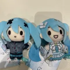 プロセカ ぬいぐるみ 閉ざされたミク 開かれたミク　ふわぷちマスコット　2種