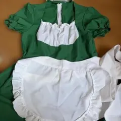緑 メイド服