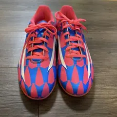 adidas F5 フットサルシューズ 24㎝　ピンク/ブルー