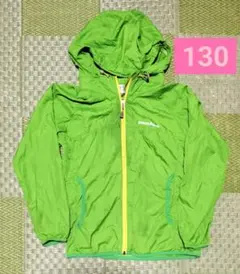 モンベル　ウィンドブレーカー　130cm　mont-bell　緑