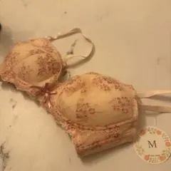 モテる下着❤︎可愛い花柄ブラジャー Mサイズ ピンク