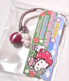N*N様 ハローキティ ③ご当地根付け 苺 いちご ご当地キティ 静岡 いちご 苺 根付けストラップ ハローキティ