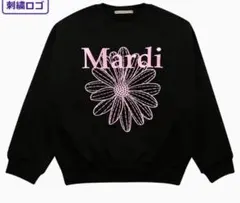 Mardi Mercredi スウェット ブラックピンク
