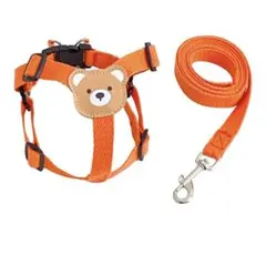 Bybong 犬用ハーネス くまデザイン オレンジ XSサイズのサムネイル