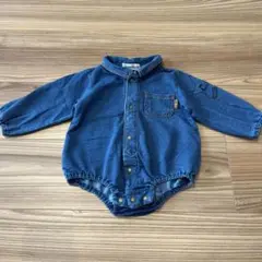 CROISSANCE BEBE デニムロンパース 80