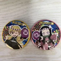 イオンコラボ善逸・禰豆子 缶バッジセット