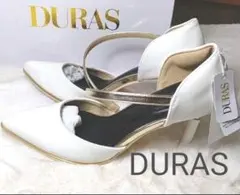 DURAS 新品未使用　タグ付き　箱付き　ポインテッドトゥヒールパンプスのサムネイル