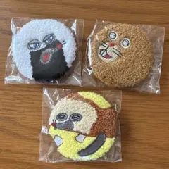 パンどろぼう もこもこ刺繍缶バッチ マルイ POP UPのサムネイル