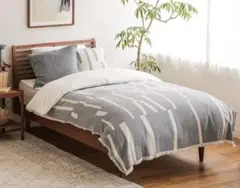 【未使用品】コットンブランケット elvang Lyme Grass　 ブルー