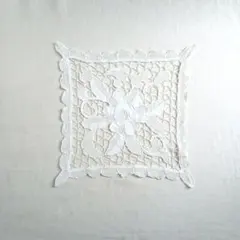 北欧ヴィンテージ レースクロス ドイリー 花瓶敷き インテリア A25