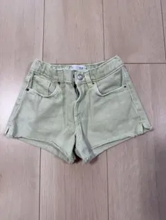 ZARAベビー　ザラ　ライトグリーン デニムショートパンツ 92cm