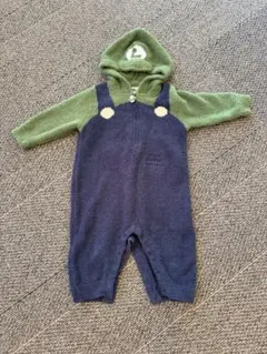 <最終セール> ジェラートピケ ルイージ フード付きロンパース70-80