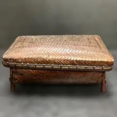 レトロ 竹編みの籠 竹籠