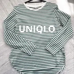 UNIQLO 長袖ボーダーTシャツ ユニクロ 長袖シャツ 春服