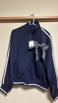 nemne store リブラインリボントラックジャケット　ネイビー　Mサイズのサムネイル