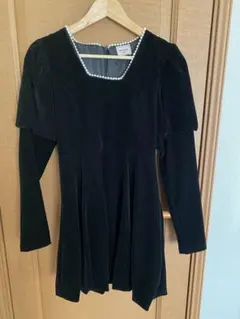 Sweemy closet ブラックベルベットワンピース