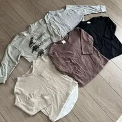 長袖Tシャツ ロンT まとめ売り 5枚セット 90cm