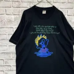 USA製90sヴィンテージTシャツ！シングルステッチ　ブラック半袖古着XL 28