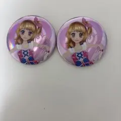 アイカツ　缶バッジ　シュガーコーデ　大空あかり　サイン入り