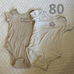 半袖ロンパースセット　サイズ80