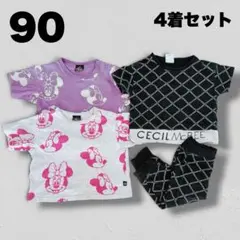 子供服　90 半袖Tシャツ　セットアップ　女の子　ミニー　ディズニー　セシルのサムネイル