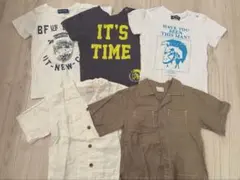 ベビー こども 夏服 半袖シャツ 男の子 80 85 90