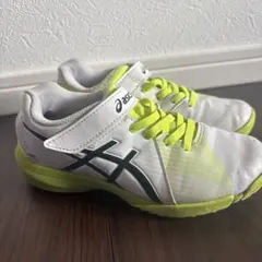 asics キッズスニーカー ホワイト/イエロー