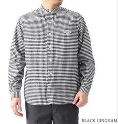 美品☆DANTON ダントン　リネンストライプシャツ 44 XL 大きいサイズ