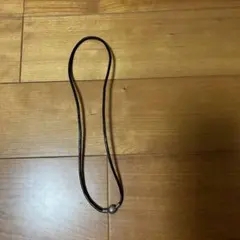 PANDORA レザーネックレス ブラック