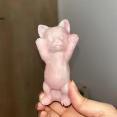 ルビー くま クマ 置物 自然石 原石 - メルカリ