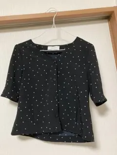 ドットブラウス トップス