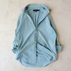ポロカントリー シャンブレーシャツ ポニー刺繡 サイズM 着用感Lぐらい