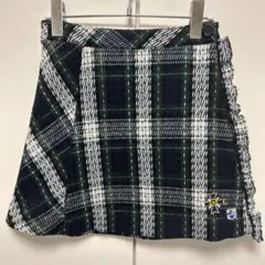 BETTY'S BLUEべティーズブルー 巻きスカート　ラップスカート　チェック