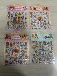 手さげつきユニーク立体ステッカー　４セット　イタリアンブレインロット