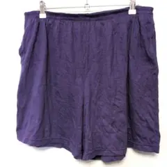 BOLD SPIRIT XL 紫 ショートパンツ キュロット風 部屋着風