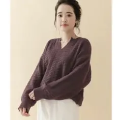 items urbanresearch ケーブルニット Vネック 長袖