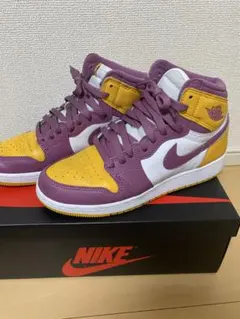 ナイキ エアジョーダン 1 パープル/イエロー ハイカット