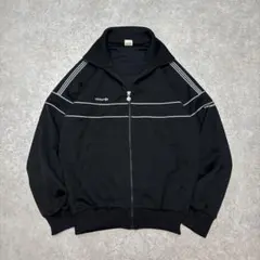 1980 adidas デサント社製 トラックジャケット ブラックXL 西ドイツ