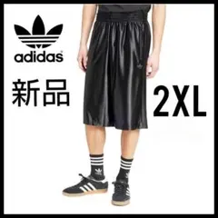 新品★黒2XL★ジャージ★メタリックファイヤーバードロングショーツ★男女兼用