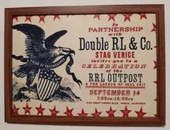 RRL ダブルアールエル　パロディアート　フレーム付き　額装　アメカジ
