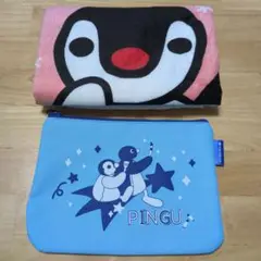 ピングー タオル＆ポーチセット　住友生命　非売品　ノベルティ