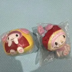 にっこりーノ お弁当 純喫茶 マイメロ　ぬいぐるみマスコット2点セット