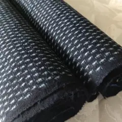 古布　藍染木綿　久留米絣ハギレ袖部２枚【№999】