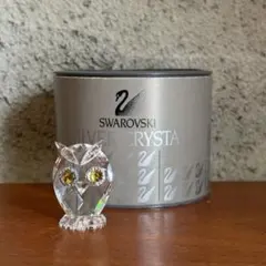 Swarovski スワロフスキー クリスタル フクロウ 置物 オブジェ 箱付き