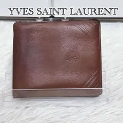 せ*い様 YVES SAINT LAURENT 二つ折り財布 レザーのサムネイル