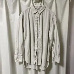 UNIQLO 長袖シャツ XL クリーム コーデュロイ