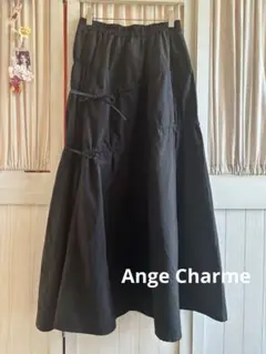 しまむらAngeCharme 辻希美コラボレーション　リボンシャーリングスカート