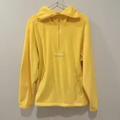 【Mサイズ】Supreme フリース ハーフジップ プルオーバー イエロー