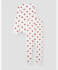 PETIT BATEAU ハート柄パジャマ 20ans